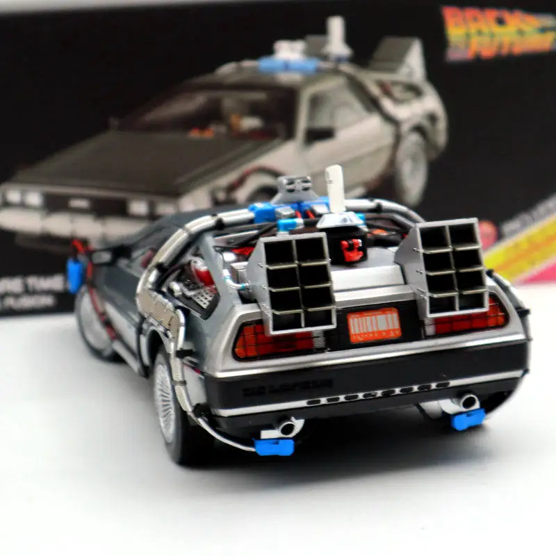 Масштаб 1/18 для горячего Назад в будущее машина времени Ultimate Elite Edition BCJ97 модели