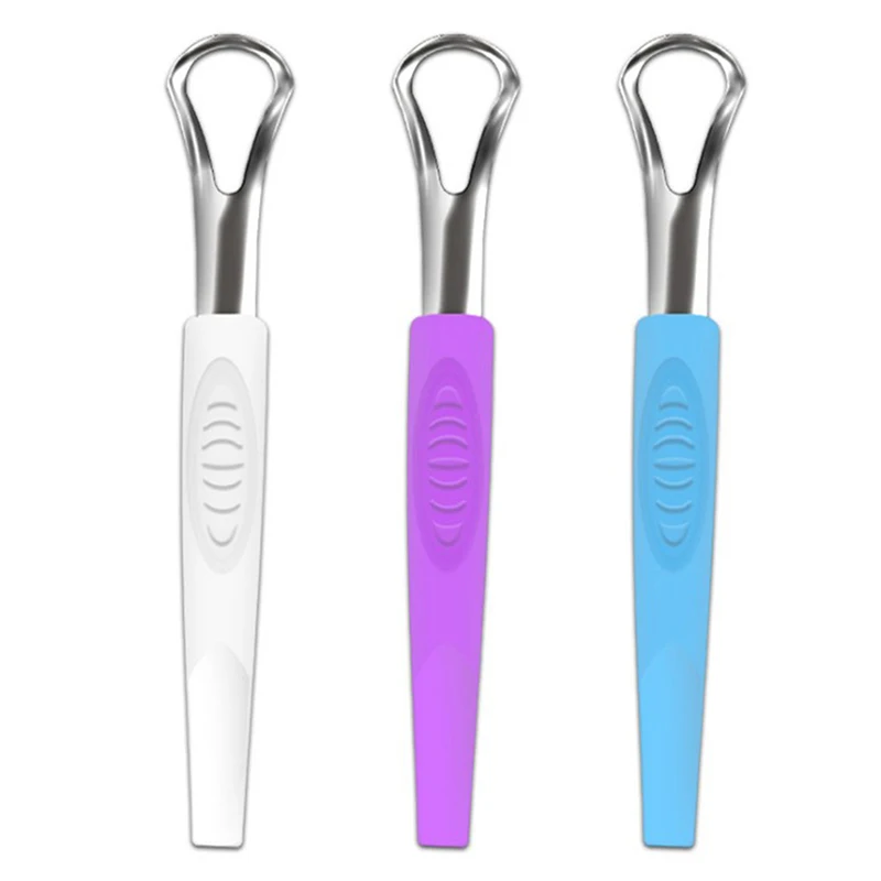 

1PC Useful Tongue Scraper Stainless Steel Oral Tongue Cleaner Medical Mouth Brush Reusable Fresh Breath Maker High Quality