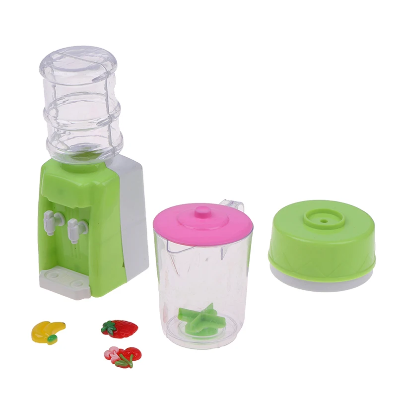 

1 Set Plastic Mini Water Dispenser Juicer DIY Toy Dollhouse Home Kitchen Furniture Toys For Dolls Accessories