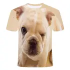 Летняя мужская футболка большого размера с 3d изображением животных и собак Новинка Повседневная качественная футболка для любителей собак Забавный детский топ