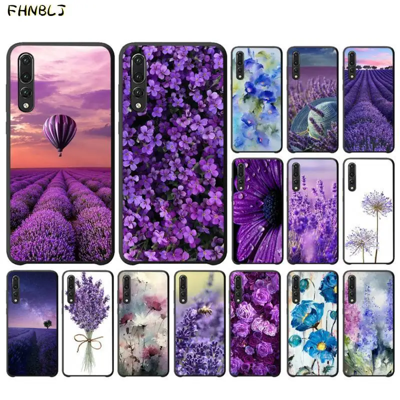 Фиолетовый акварельный цветок Одуванчик Лотос Лаванда чехол для телефона huawei