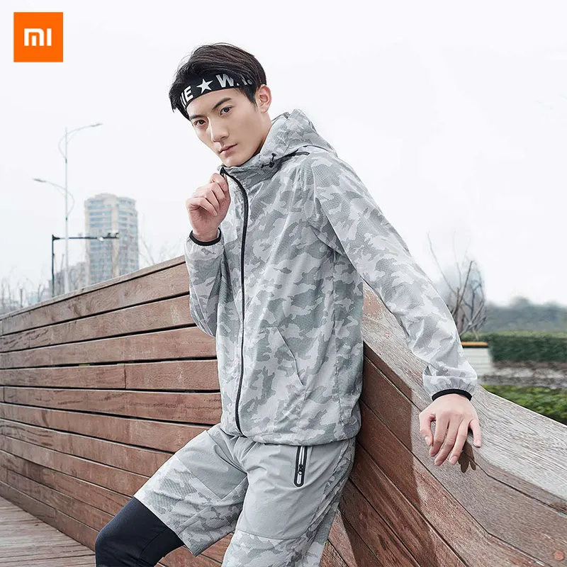 Xiaomi Youpin ULEEMARK Мужская Легкая камуфляжная быстросохнущая куртка для бега дышащая