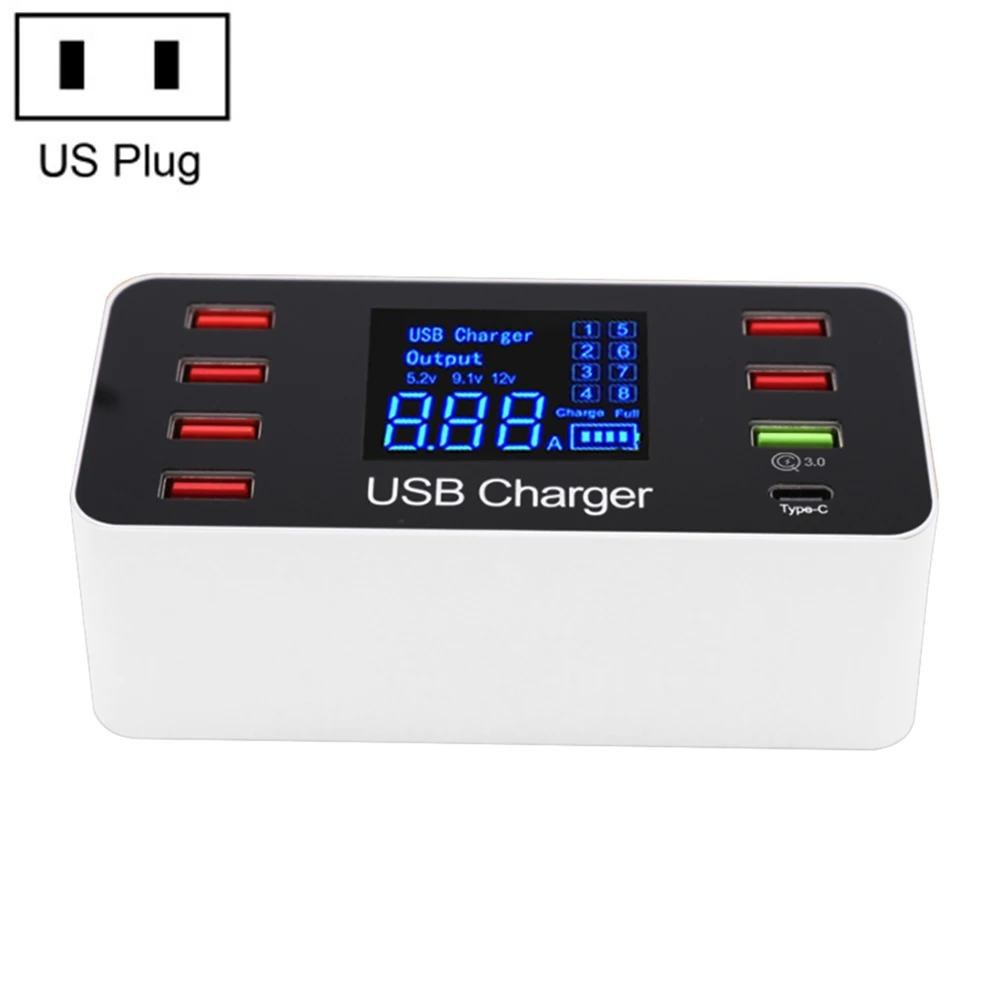 Зарядное устройство USB 3 0 8 портов А 40 Вт QC 0|Зарядные устройства для телефонов| |