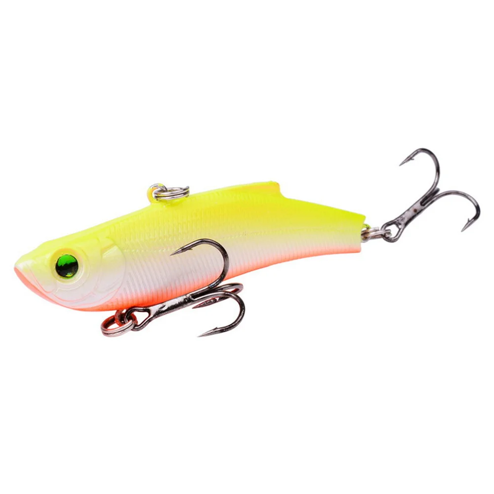 1Pcs Winter Ice Fishing Lure 7cm/18g Sinking Isca Artificial Rattlin Vibration VIB Hard Bait Crankbait Treble Hooks Tackle - купить по