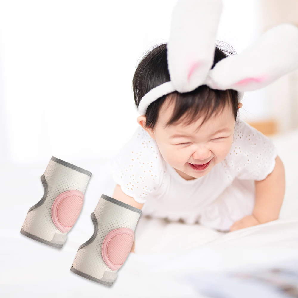 

1 Pair Baby Knee Pad Infant Leg Warmers Soft Silicone Protector Breathable Non-Slip Safety Crawling Toddler Kid Kneecap Leg Pad