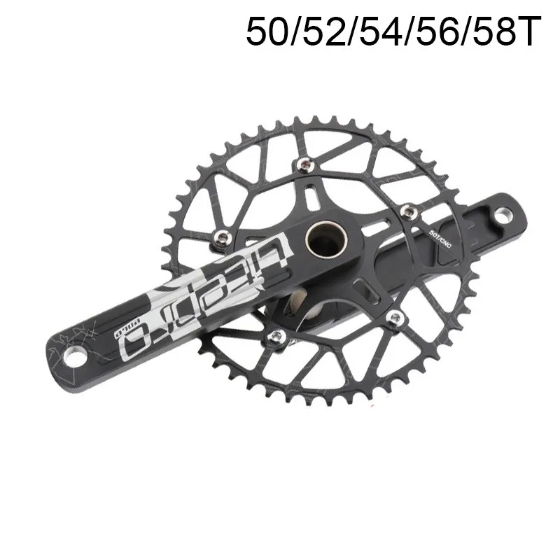 

50T/52T/54T/56T/58T Litepro 170mm Crank 130BCD Chainring Road Folding Bike Crankset Sprocket Bottom Bracket Bicycle Accessories