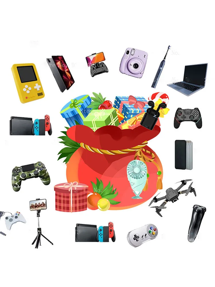 

2022 Lucky Mistery Box Electronic Products Such As Mobile Phones, Computers, Earphones, Watches, Christmas Mystery Box New Year
