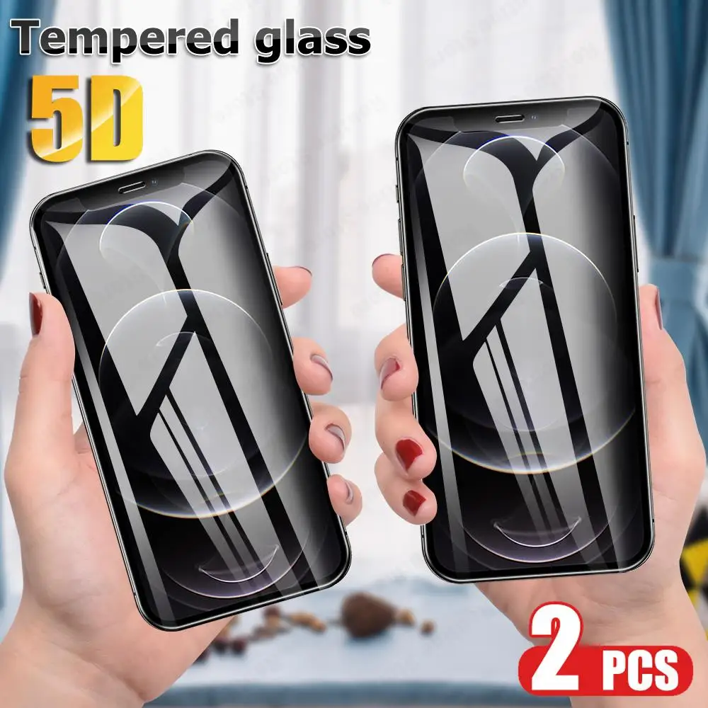 

5D защитное закаленное стекло для iPhone 13 12 11 Pro Max, стекло для iPhone 13 Pro 12 Mini XS Max XR X 7 8 Plus, защита экрана