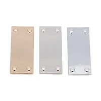 50 pieces metal laser trademark clothing luggage hardware blank sign leather accessories metal labels for dress