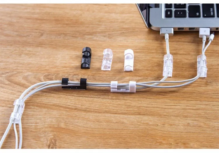 20 шт. кабель провода Организатор зажим падения аккуратные USB Зарядное устройство