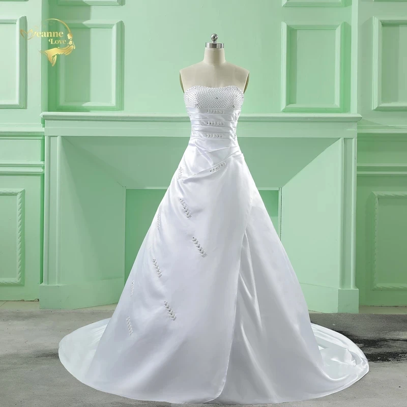 Оптовая Продажа Vestido De Noiva 2021 классический дизайн идеально Casamento жемчуг