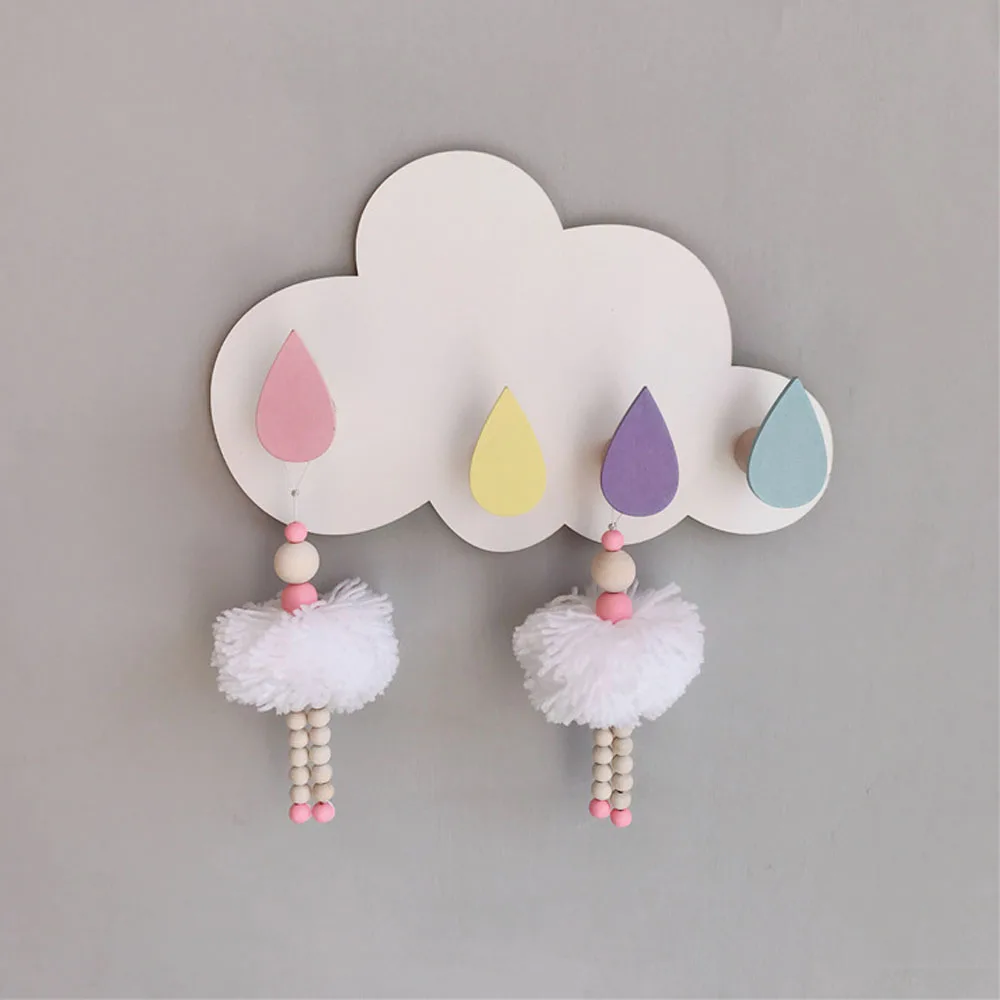 Скандинавском стиле деревянные колышки для девочек декор детской комнаты