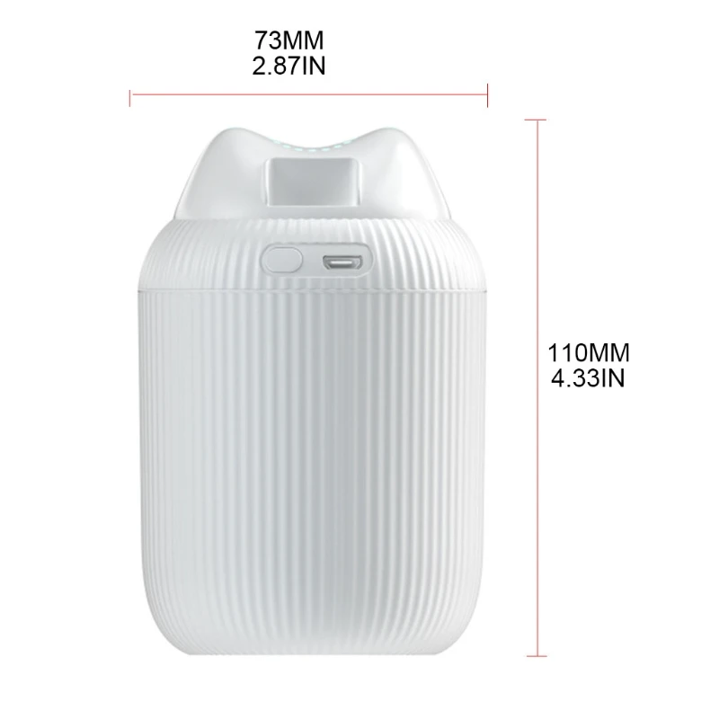 

M7DF 220ml Car Nano Spray Humidifier for Large Room 6 Hours with LED Night Lights Mini Aromatherapy Diffuser 2 Spray Modes