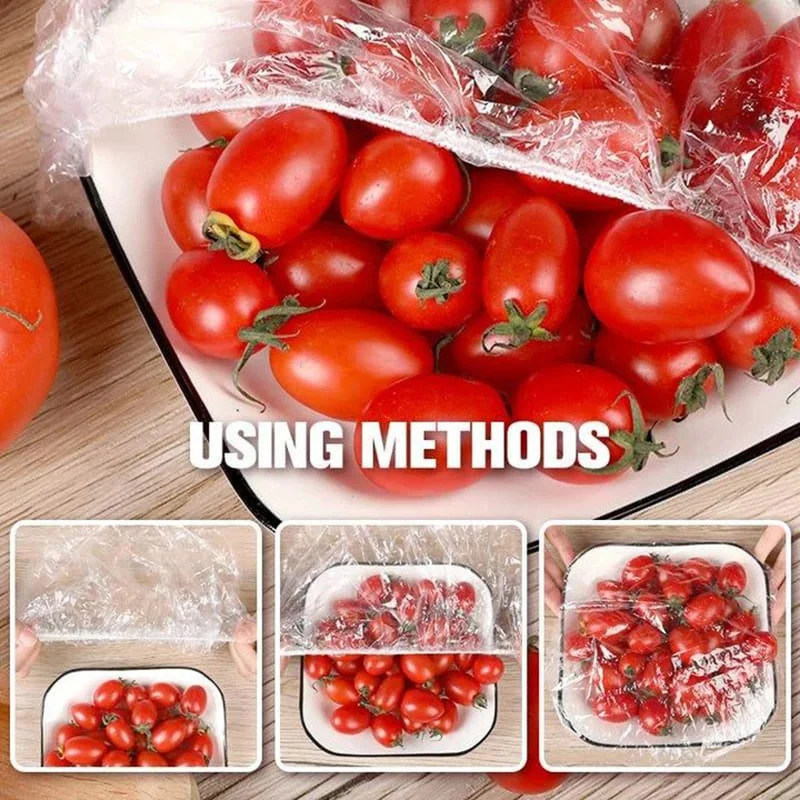 

100/200/300pcs Reusable Bowl Covers Fresh-keeping Cover Film Household Food-grade Bowl Cover Cozinha Utensilios Для Кухни