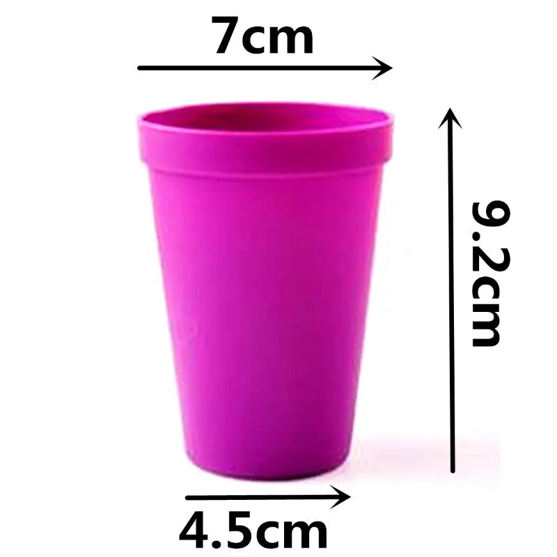 

6 Colors Red Orange Yellow Blue Green Purple Stacking Cup For Counting Bears F1CB