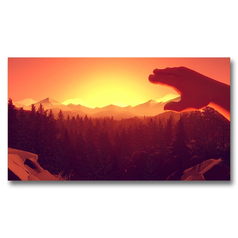 Firewatch горы лес видео постеры с сюжетами игр и принтами шелковые домашние картины