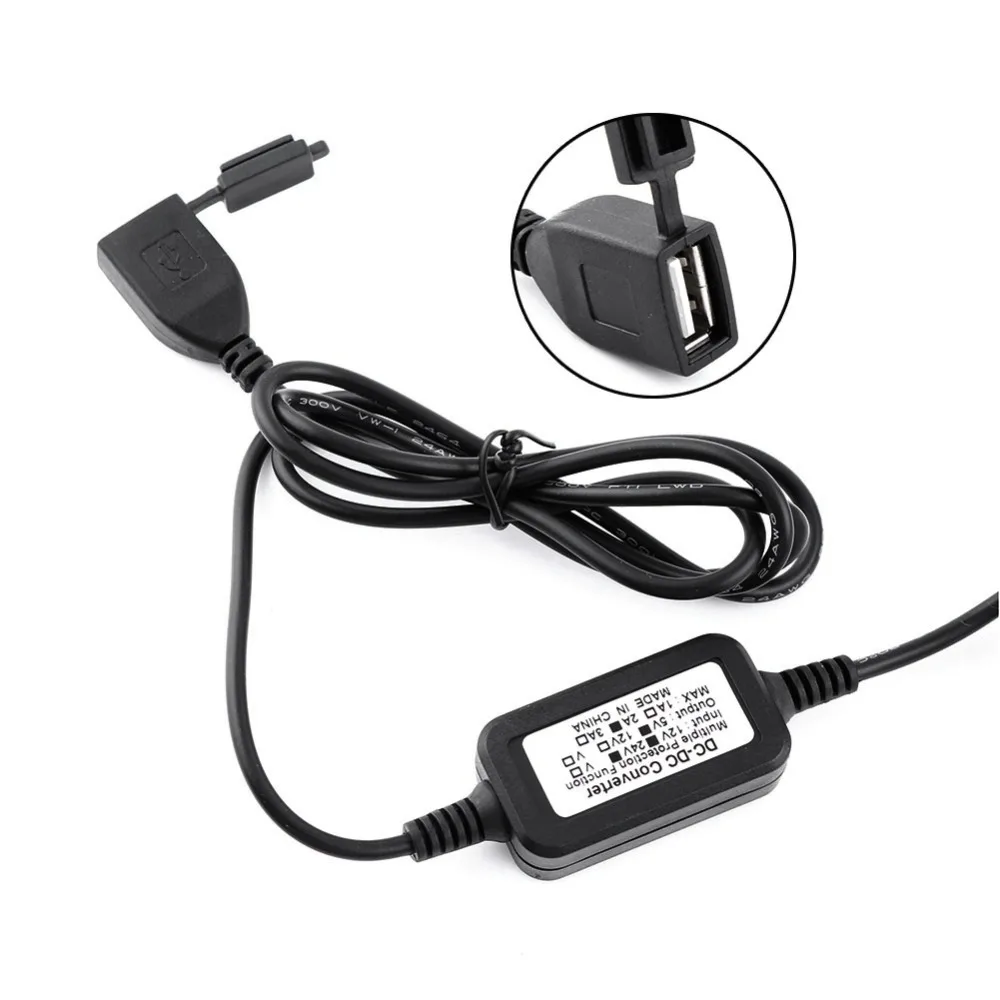 12 V-24 V скрытый Водонепроницаемый ABS Пластик USB порт питания гнездо Зарядное Устройство мотор Зарядное устройство подходит для мотоцикла смартфон, GPS