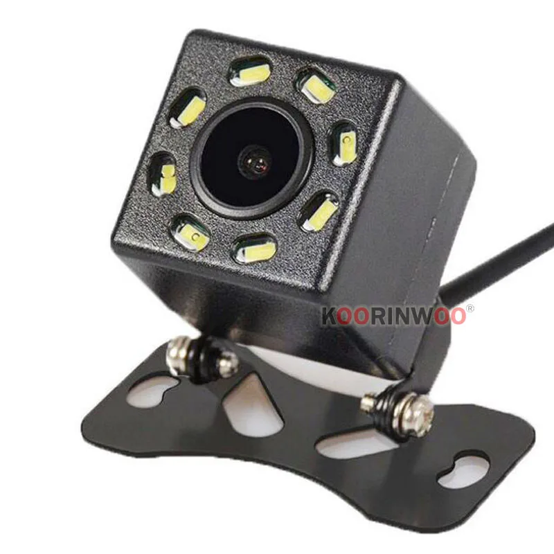 

Koorinwoo Car Backlight Display Parking Sensor CCD Night Vision Rear View Camera Connect 4.3 Detector Assistance Monitor System