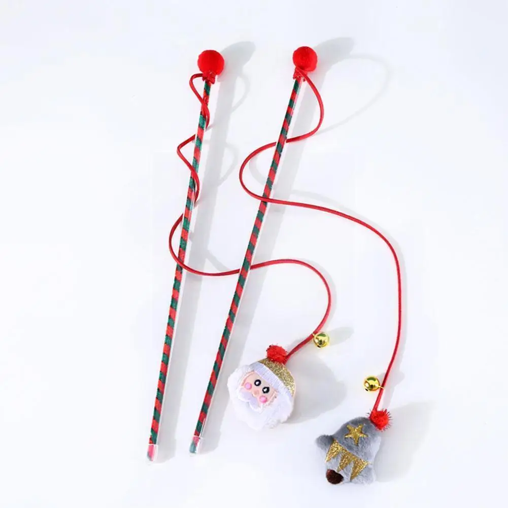 

Рождественская игрушка, интерактивный колокольчик с пером, игрушка, палочка, забавная палочка для домашних животных, плюшевые игрушки, аксе...