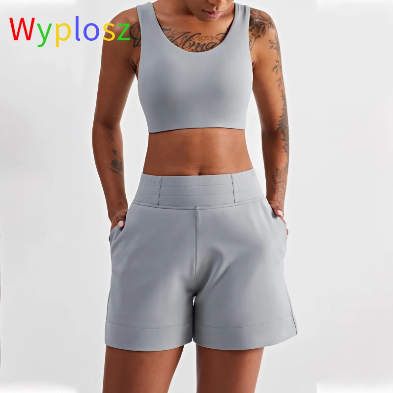 

Wyposz Yoga Bra Crop Bicycle Sportswear High Support Women's Sports Female Soft Thickening Gym Push Up Workout Fitness Seamless