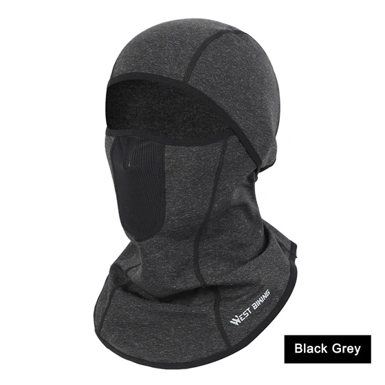 Dark Gray B WEST BIKING, Зимняя Маска для лица, шарф, Теплая Лыжная маска для сноуборда, велосипеда, маска для бега, рыбалки, шеи, теплая спортивная Балаклава, шлем шляпа Кепка - Цвет: Dark Gray B