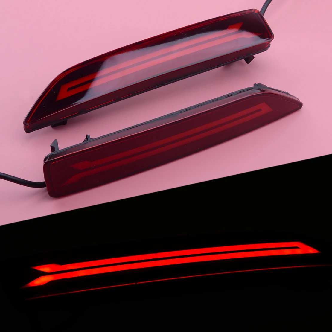 

2 шт. Светодиодный отражатель заднего бампера DRL стоп-светильник 12 В подходит для Honda CRV CR-V 2007 2008 2009