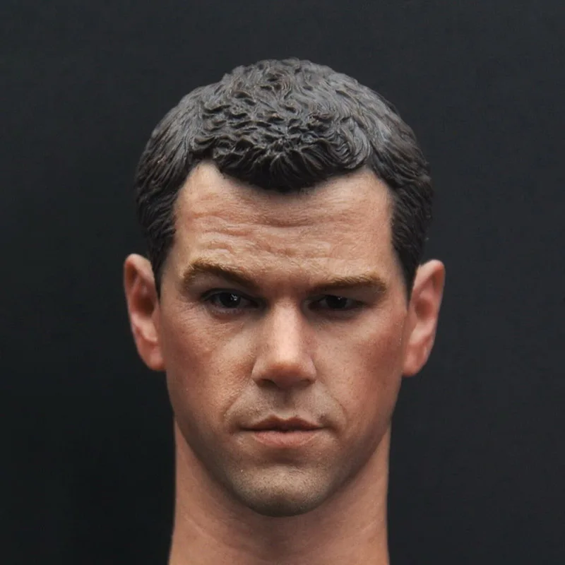 

Custom 1/6 Scale Male Man Boy Headplay Chasing Bourne Mars Rescue Matt Damon Head Sculpt Headplay for 12" Action Figure Body