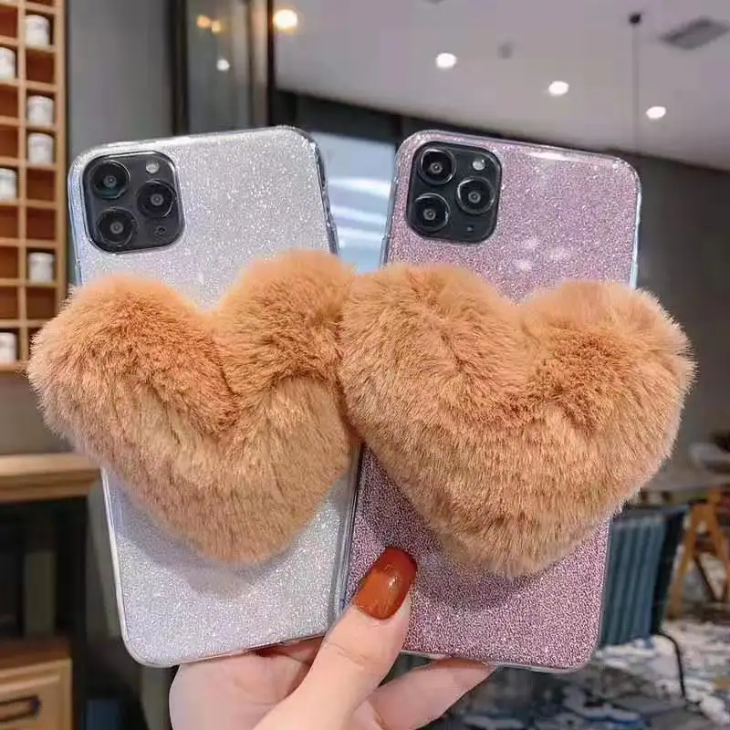 Роскошный блестящий чехол для LG X Power 3 Q7 Q8 Q6 V40 V30 V20 V10 Plus UF820 X4 V9 V7 Плюшевые Пушистые