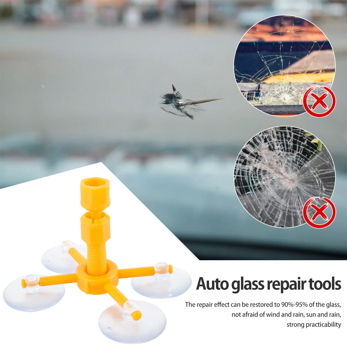 Набор для ремонта лобового стекла автомобиля смола удаления царапин и трещин на