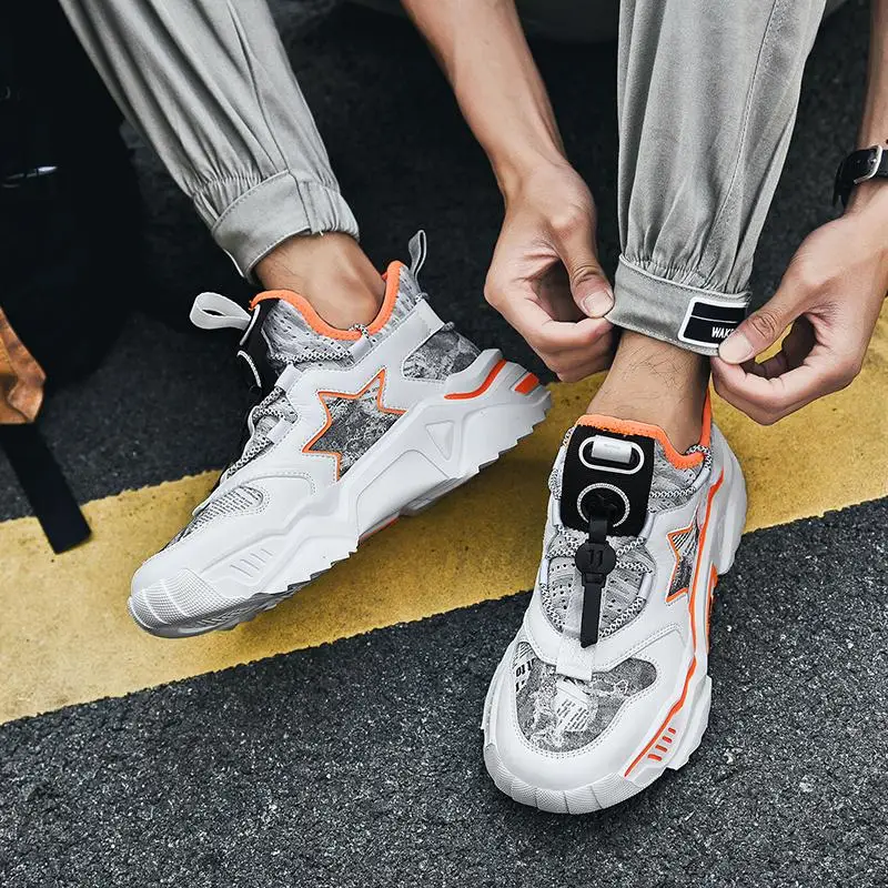 

Running Shoes Explosion Models INS Dad Shoes Sports Tide Shoes Men Comfortable Breathable Sneaker Casual High Quality Men Shoes