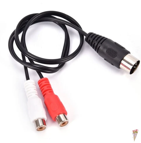 Лидер продаж разъем MIDI DIN 5P Male 2 RCA Phono Female MF аудиокабель 0 5 м|Кабели HDMI| |