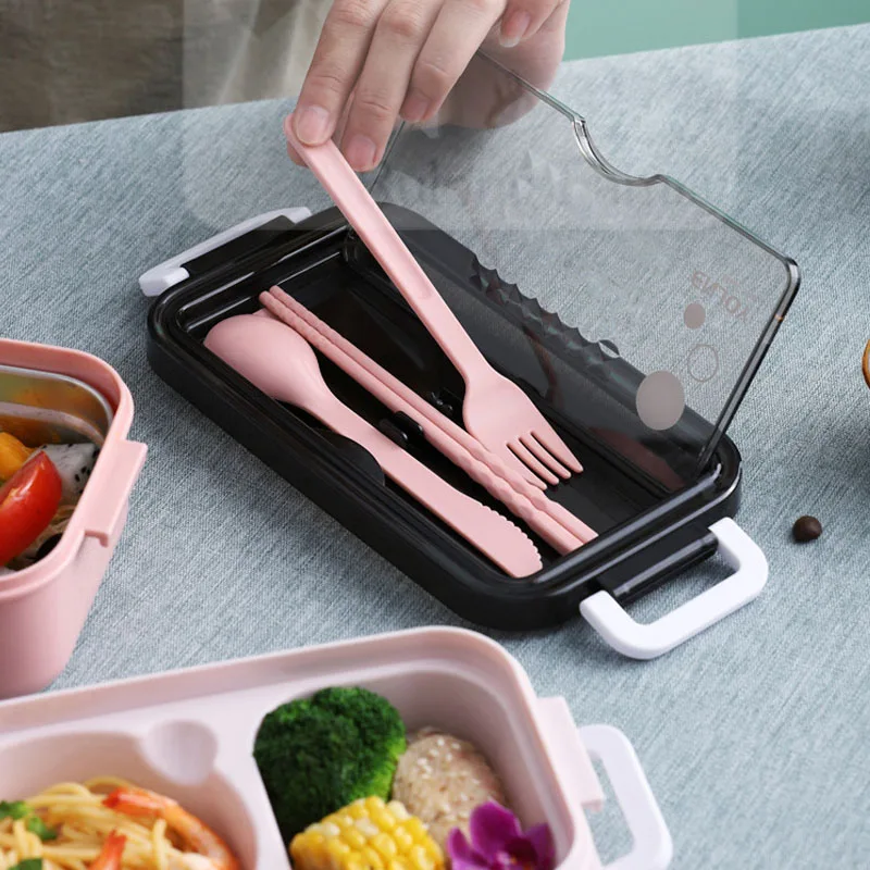 Ланч-бокс Bento для детей и школьников 2-Ярусный контейнер школы офиса работников