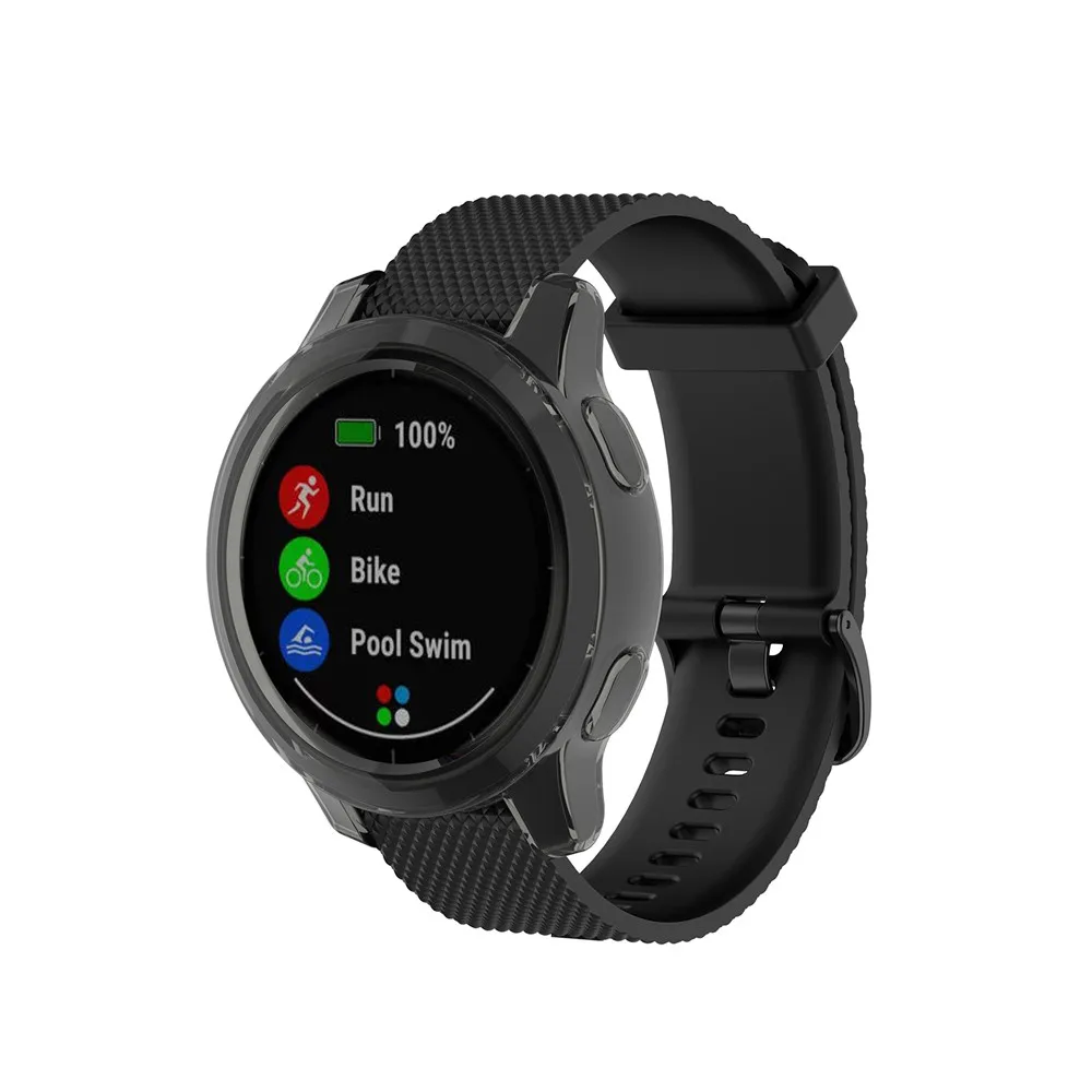 Силиконовый чехол из ТПУ защитный для Garmin vivoactive 4/ Active умных часов легкий и