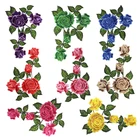 Новое поступление, вышитые розыбабочки, цветы, нашивка, нашивка, аппликация, значок для шитья, ремесло, вышивка, сделай сам, для одежды, брюк