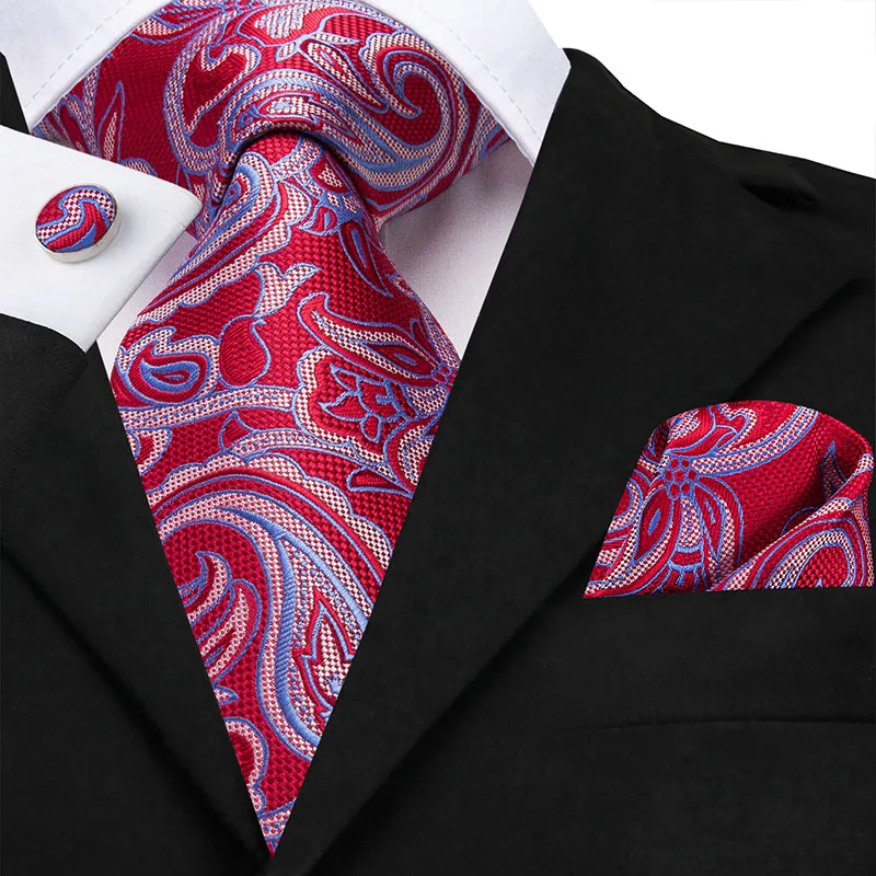 Модный клетчатый фиолетовый Мужской Шелковый галстук дизайнерский для формальных и деловых встреч и торжеств галстук для мужчин классический узор Hanky запонки шелковый галстук