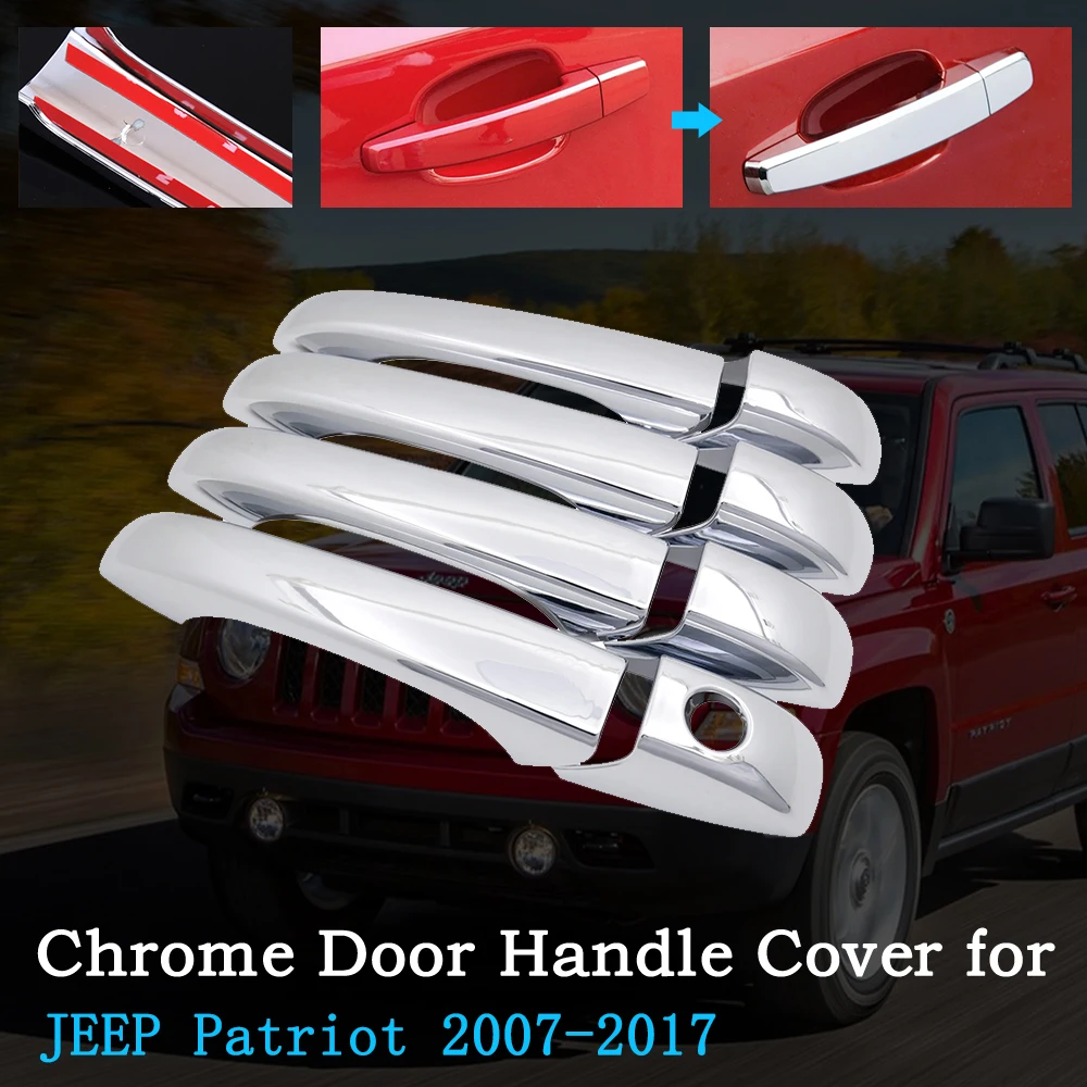 Хромированная накладка на дверную ручку автомобиля для JEEP свобода патриота