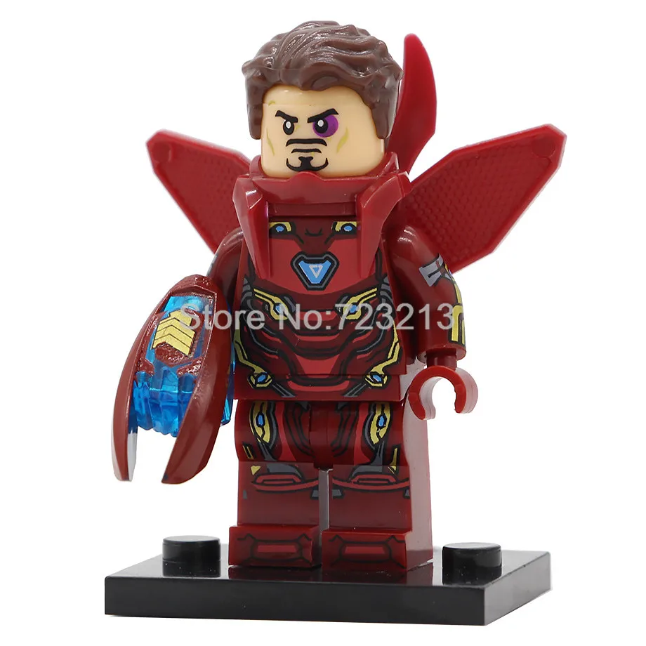 Iron Man Супергерой, Мстители, Ник Фурия, фигурка Obadiah Stane, Железный человек, Доктор Стрэндж, корвус, Glaive, строительные блоки, наборы, модели, кирпичные игрушки - Цвет: Iron Man