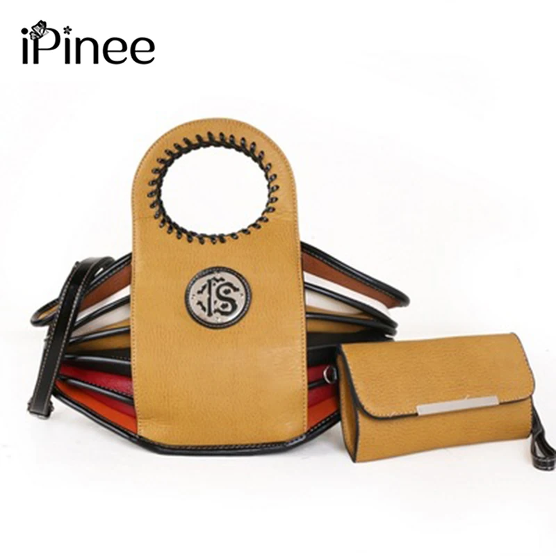 

iPinee 2pcs/Set Fashion Women Bag Leather Handbags PU Shoulder Bag Large Capacity Crossbody Bags for Women Multi-colors Bags