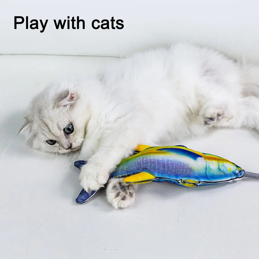 

Cat Toys Cat Toys Interactive Cat Accessories Pet Creative Pet Funny Cat Toy Funny Cat Stick Simulation Beating Fish Catnip Toy