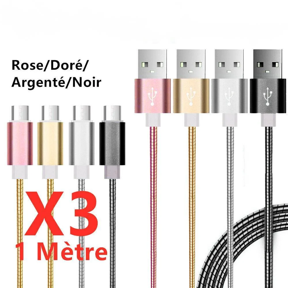 

Chargeur Micro Usb Cable Usb Universel Android Pour Ps4 Metal Renforcé X1x2x