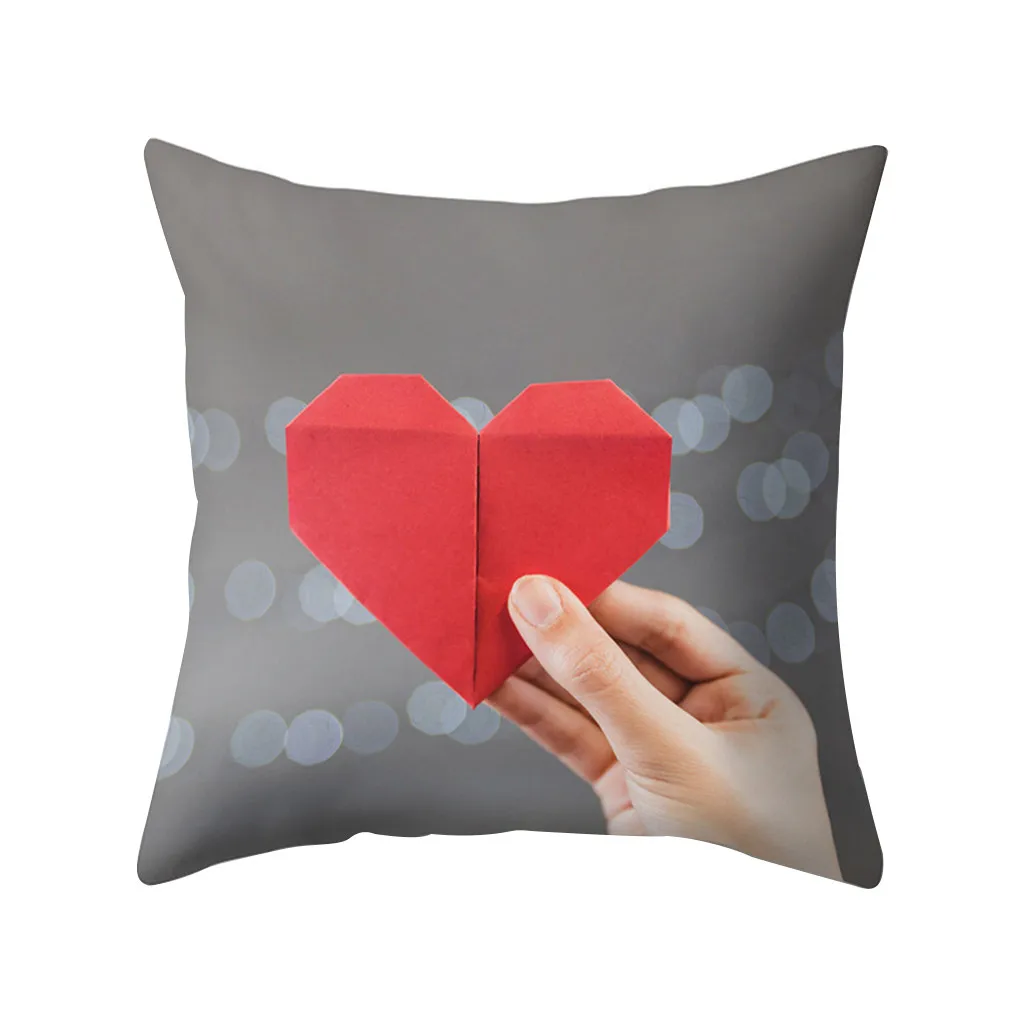 45х45см с Днем Святого Валентина наволочка для подушки из полиэстера дивана и