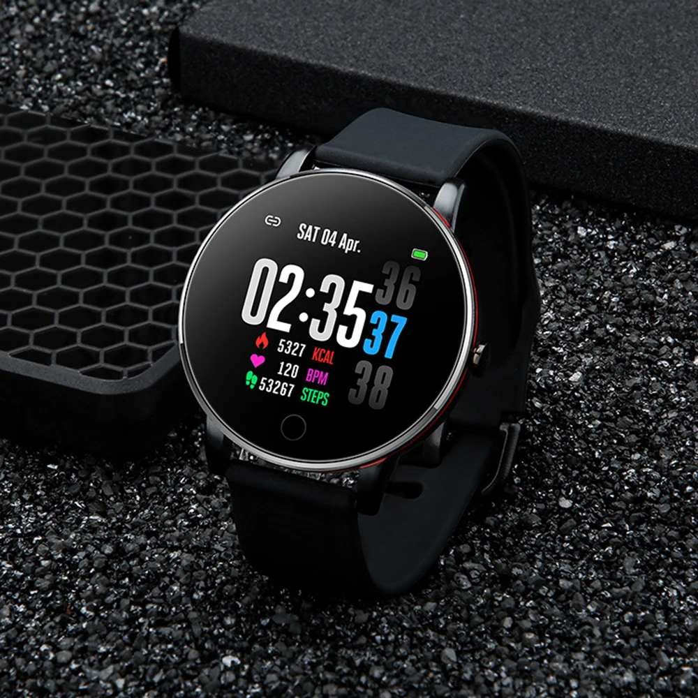 Black silicone Y9 Смарт часы Ip67 водонепроницаемый тонкий металлический корпус Миланский ремешок сменный монитор сердечного ритма кровяное давление, умные часы для мужчин - Цвет: Black silicone