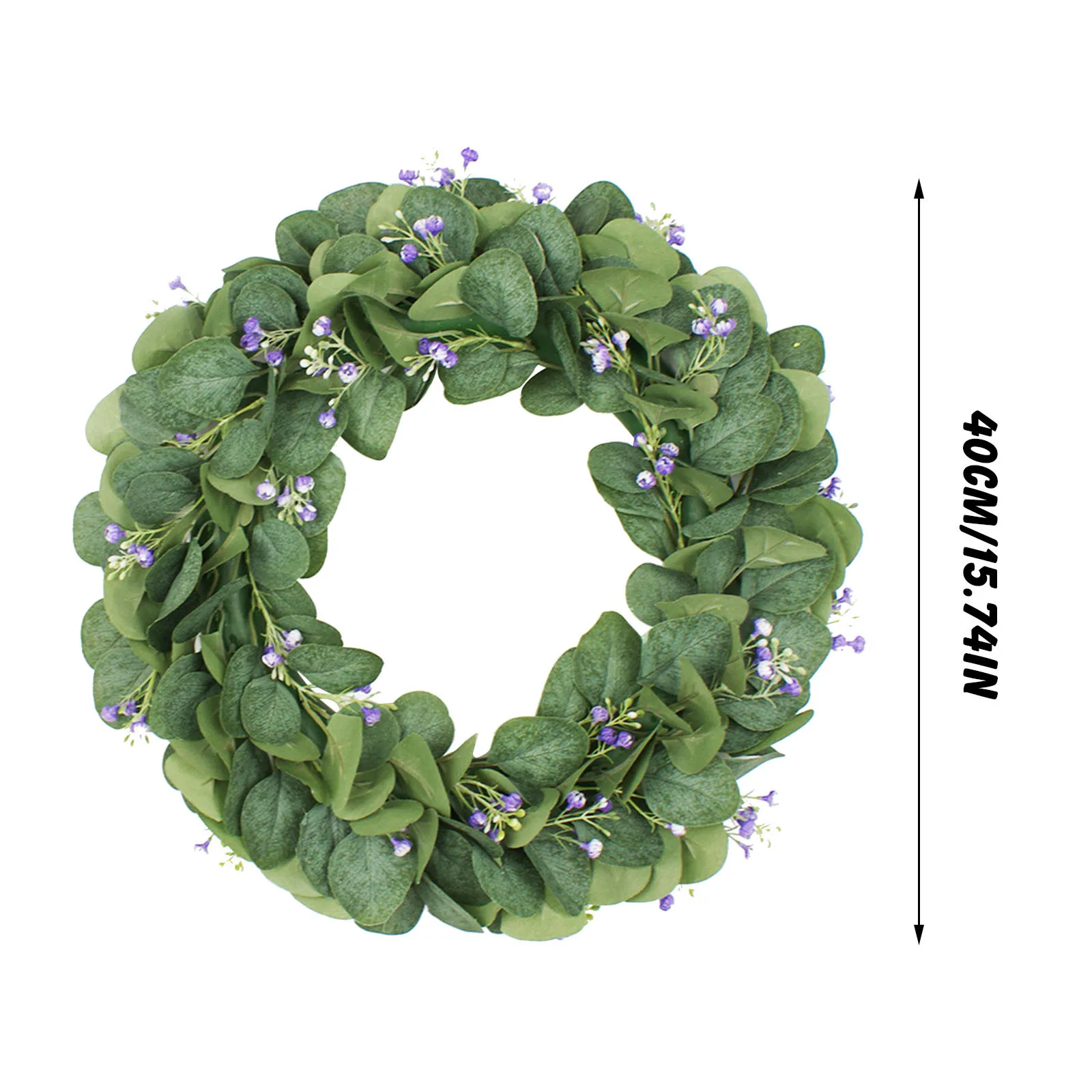 

Decorative Wreath Simulation Plant Garland Plastic Four-leaf Clovers Garland Decoration