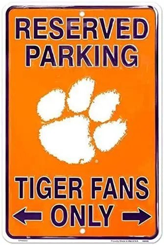 

Metal Signs Bar Novelty Man Cave Retro Wall Decor Room Clemson Tigers Reserved Basement Plaques Poster Tin Sign Vintage