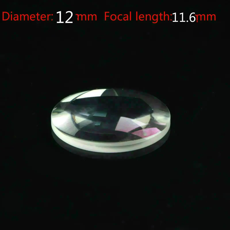 

Diameter 12mm Focal Length 11.6mm Plano-convex Lens Magnifying Optical Glass Lens Prism Processing Plant