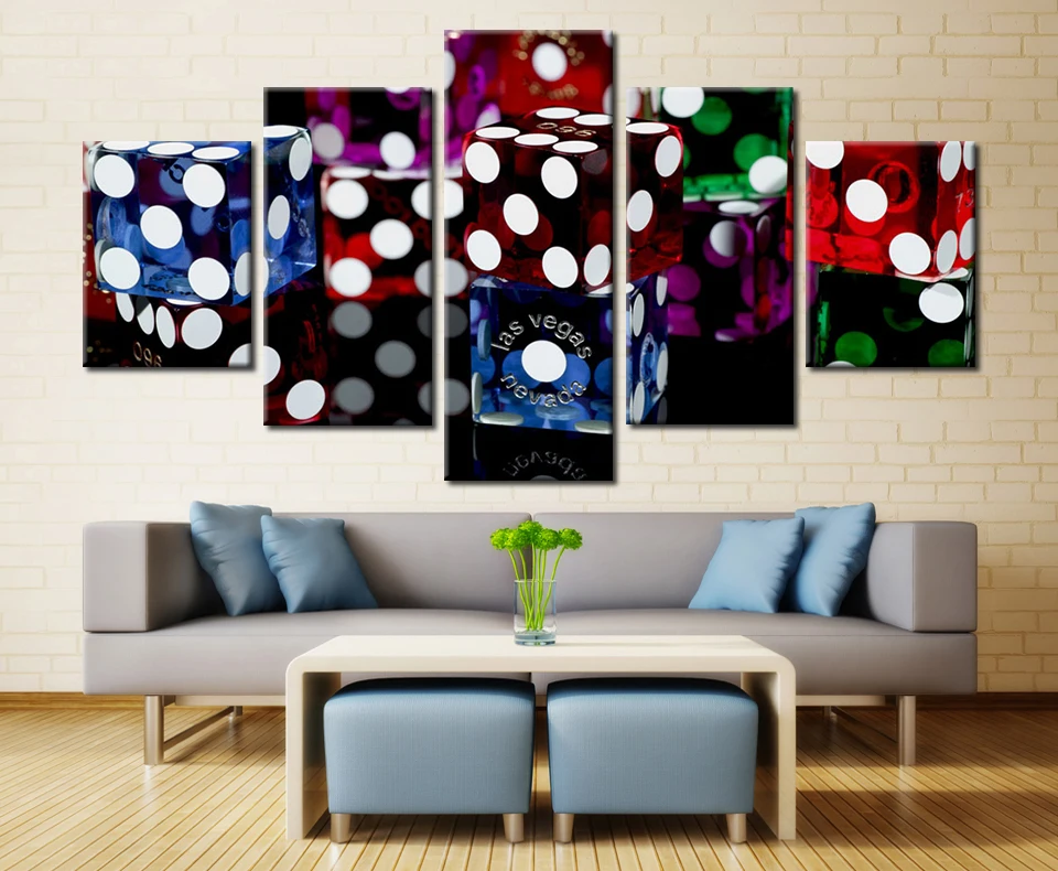 5 шт. настенный постер с изображением Казино Лас-Вегаса | Дом и сад