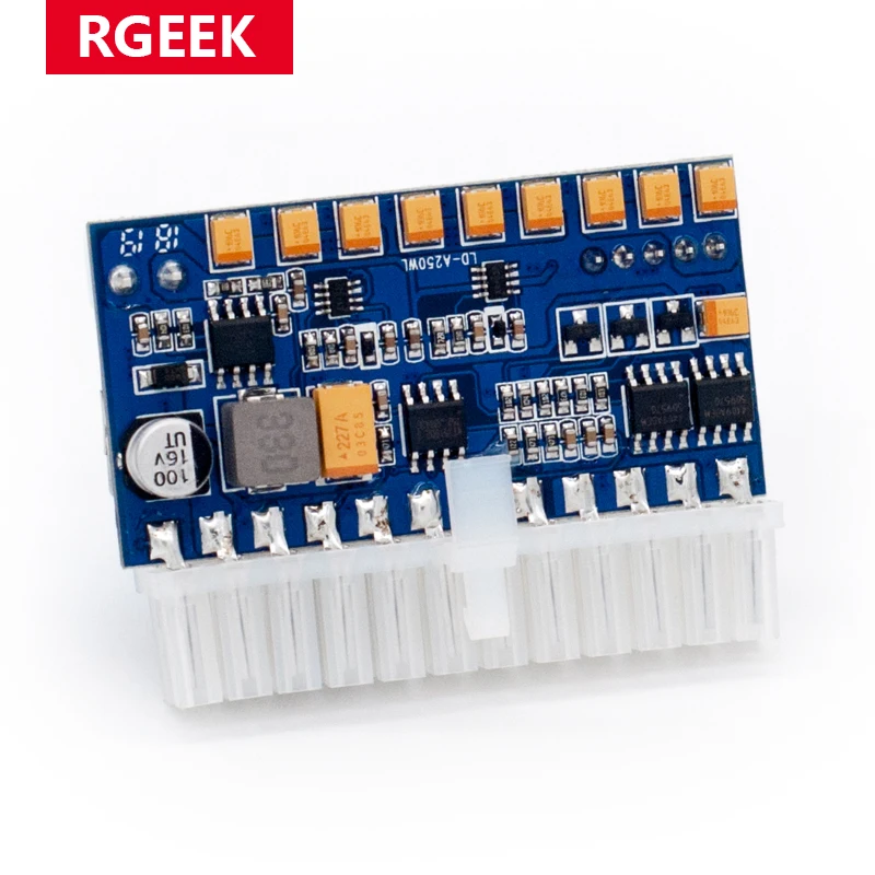 RGEEK DC 12V 250W Connect with 24Pin Motherboard Pico ATX Switch Pcio PSU Auto Mini ITX High Power Supply Module With 8pin CPU - купить по