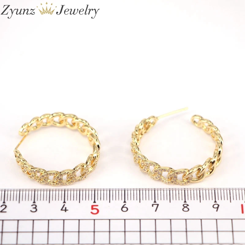 Женские Геометрические серьги для хип-хопа 5 пар 29 мм роскошные | Украшения и