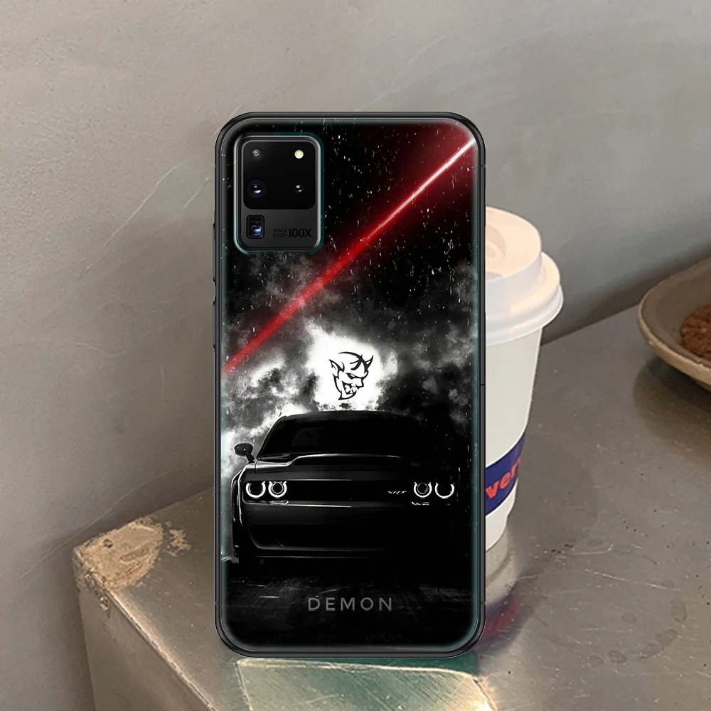 

dodges sport car Phone case For Samsung Galaxy Note 4 8 9 10 20 S8 S9 S10 S10E S20 Plus UITRA Ultra black 3D coque art prime