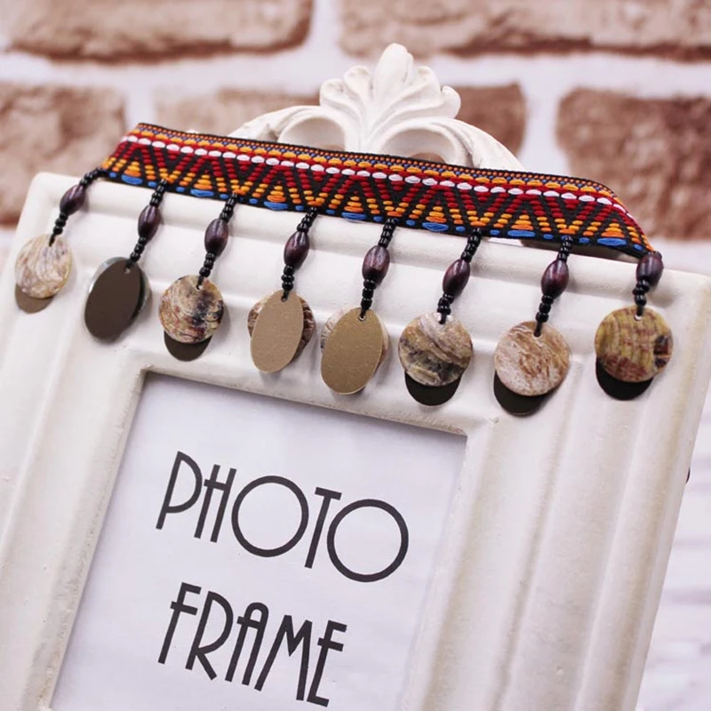 1 ярд Полиэстеровая плетеная кружевная лента швейная отделка бахрома кисточка